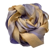 Image 6 of Ready To Ship!  10YD GOLD DIGGER HAND DYED SARI SILK RIBBON BY COLOR BURST SILK