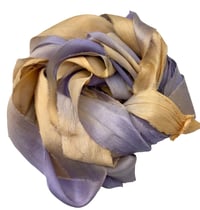 Image 7 of Ready To Ship!  10YD GOLD DIGGER HAND DYED SARI SILK RIBBON BY COLOR BURST SILK