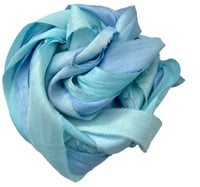 Image 7 of Ready To Ship!  10YD SEA BREEZE HAND DYED SARI SILK RIBBON BY COLOR BURST SILK