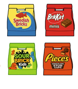 WACKY BAGS Display with Starter Pack (BIG)
