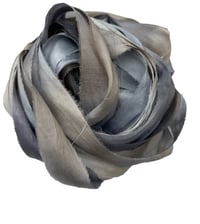 Image 4 of Ready To Ship!  10YD GALAXY HAND DYED SARI SILK RIBBON BY COLOR BURST SILK
