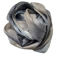 Image 5 of Ready To Ship!  10YD GALAXY HAND DYED SARI SILK RIBBON BY COLOR BURST SILK