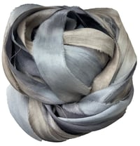 Image 6 of Ready To Ship!  10YD GALAXY HAND DYED SARI SILK RIBBON BY COLOR BURST SILK