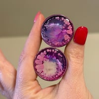 1 1/8 Pink Purple Plugs