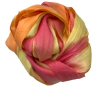 Image 4 of Ready To Ship! 10YD SUN-KISSED HAND DYED SARI SILK RIBBON BY COLOR BURST SILK