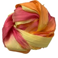 Image 5 of Ready To Ship! 10YD SUN-KISSED HAND DYED SARI SILK RIBBON BY COLOR BURST SILK