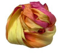 Image 3 of Ready To Ship! 10YD SUN-KISSED HAND DYED SARI SILK RIBBON BY COLOR BURST SILK