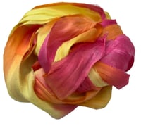 Image 6 of Ready To Ship! 10YD SUN-KISSED HAND DYED SARI SILK RIBBON BY COLOR BURST SILK