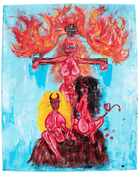 "CRUCIFIXXXION" A3 PRINT