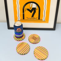 Image 4 of Mini Tinnie Tables - Set of 4 Recycled Skate Coasters