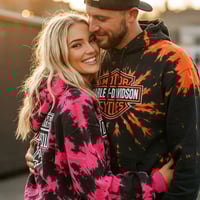 Image 2 of HARLEY DAVIDSON INSPIRED TIE-DYE COUPLES HOODIE SET