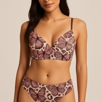 Image 1 of WILD WINGS BRA AND PANTY SET