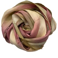 Image 3 of Ready To Ship! 10YD SACRED CANYON HAND DYED SARI SILK RIBBON BY COLOR BURST SILK
