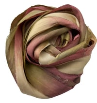 Image 2 of Ready To Ship! 10YD SACRED CANYON HAND DYED SARI SILK RIBBON BY COLOR BURST SILK