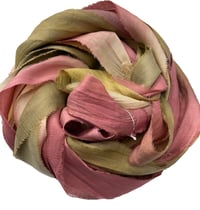 Image 6 of Ready To Ship! 10YD SACRED CANYON HAND DYED SARI SILK RIBBON BY COLOR BURST SILK