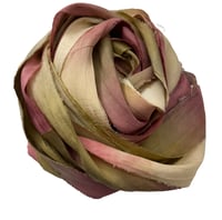 Image 1 of Ready To Ship! 10YD SACRED CANYON HAND DYED SARI SILK RIBBON BY COLOR BURST SILK