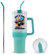 Image 1 of Just a Girl Jeep & Dogs 40 Oz