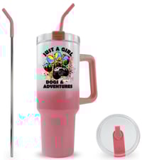 Image 3 of Just a Girl Jeep & Dogs 40 Oz