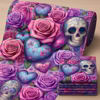 Image 1 of REBEL AT HEART FABRIC BY THE YARD