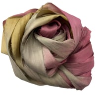 Image 4 of Ready To Ship! 10YD TUMBLEWEED HAND DYED SARI SILK RIBBON BY COLOR BURST SILK