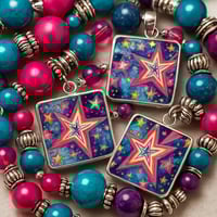 Image 1 of GALAXY STAR NEON BEADS AND CHARM PACK