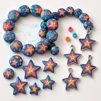 Image 4 of GALAXY STAR NEON BEADS AND CHARM PACK