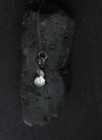 Image 1 of Seedpod Silver Necklace 