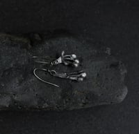 Image 1 of Seedpod Sculptural Silver Earrings