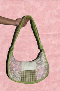 Image 1 of Shojo Princess Patch Bag (Pink + Green)