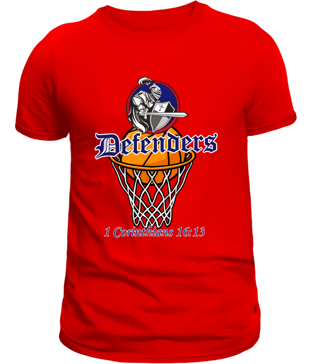 Image of Defenders Basketball Red Tee