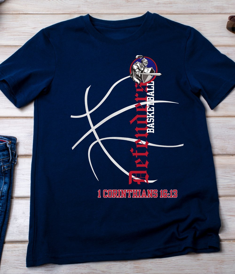 Image of Defenders Basketball Navy Tee