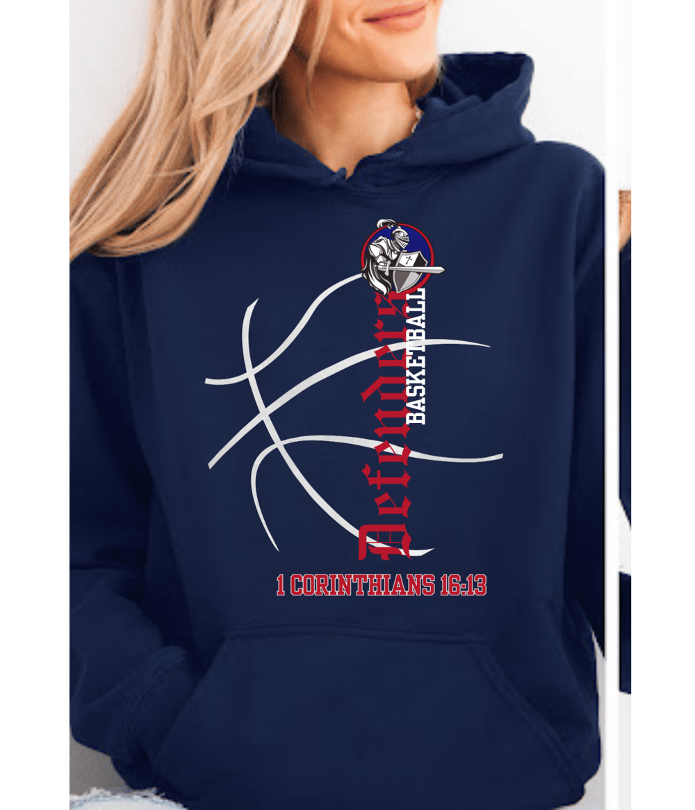 Image of Defenders Basketball Navy Hoodie 