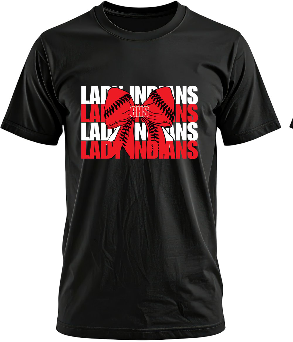 Image of Lady Indians Bow Tee