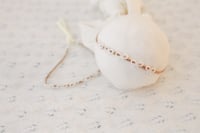 Image 1 of Rustic bow tieback with elastic tie