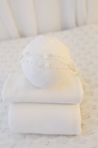 Image 1 of Milk drop set with pearl headband