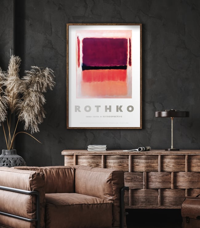 Mark Rothko | 1903-1970: A Retrospective | Guggenheim Museum | 1978 | Exhibition Poster | Home Decor