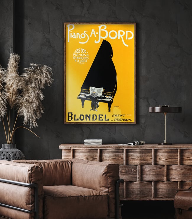 Pianos A. Bord | P.F. Grignon | Vintage Ads | Wall Art Print | Vintage Poster