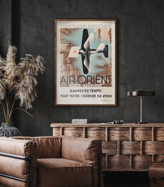 Air Orient | A. M. Cassandre | 1935 | Wall Art Print | Vintage Travel Poster