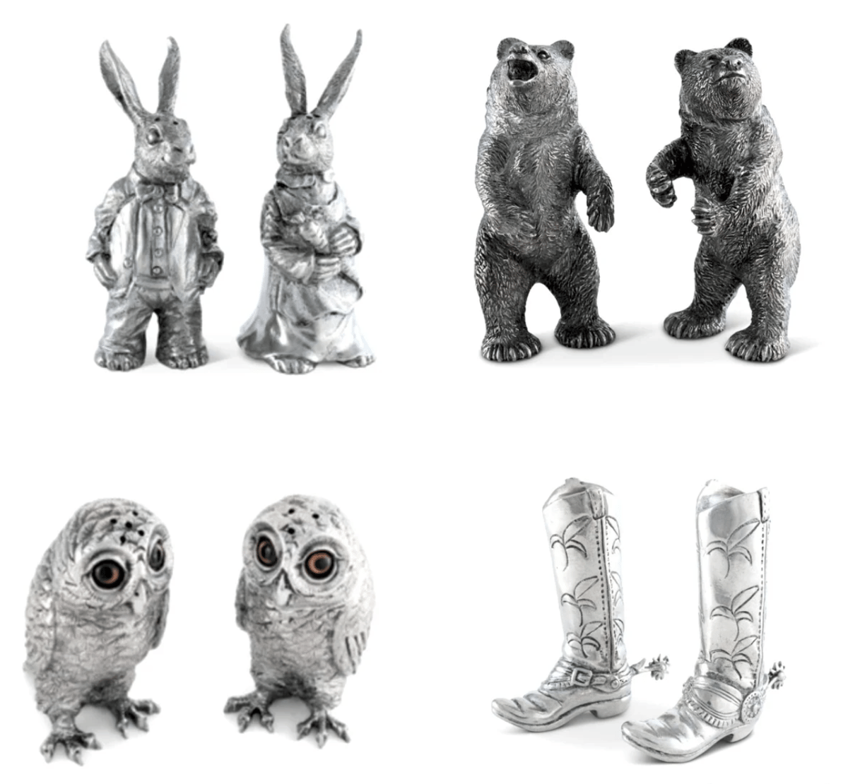 Image of Pewter Salt and Pepper Sets (4 options)