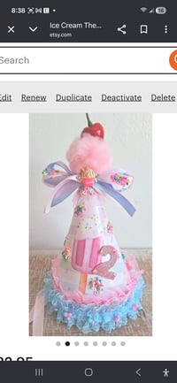 Image 5 of Ice cream Birthday Hat