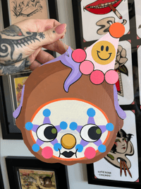 clown kewpie with smiley hat!