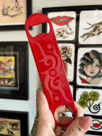 Copy of CHURCHKEY (red spirals)