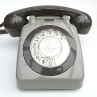 Image 1 of VOIP Ready Two-Tone Grey Dial Telephone - all domestic VoIP services. BT Digital Voice, EE, Sky etc.