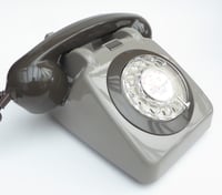 Image 2 of VOIP Ready Two-Tone Grey Dial Telephone - all domestic VoIP services. BT Digital Voice, EE, Sky etc.