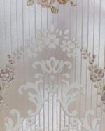 1980s Vintage Crown Wallpaper Rolls - Cottagecore Cream Floral Vinyl 70s - (Set of 4 Rolls) thumbnail 6