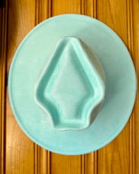 Image 8 of Heart and Arrow Shaped Blank Vegan Suede Flat Brim Hats 