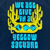 Image 2 of Yellow Saguaro Black Tee