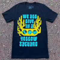 Image 1 of Yellow Saguaro Black Tee
