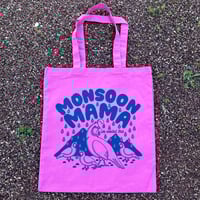 Image 1 of Monsoon Mama Pink Tote Bag