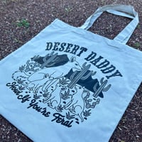 Image 3 of Desert Daddy Silver Tote Bag